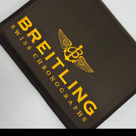 Breitling Embroidered Folio Cover, Spiral Pad &  Breitling Pencils - Picture 7 of 16